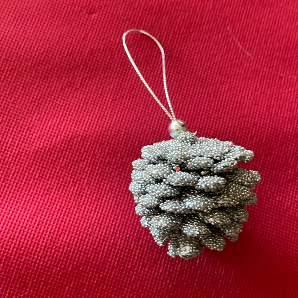 Crate and barrel pinecone ornament